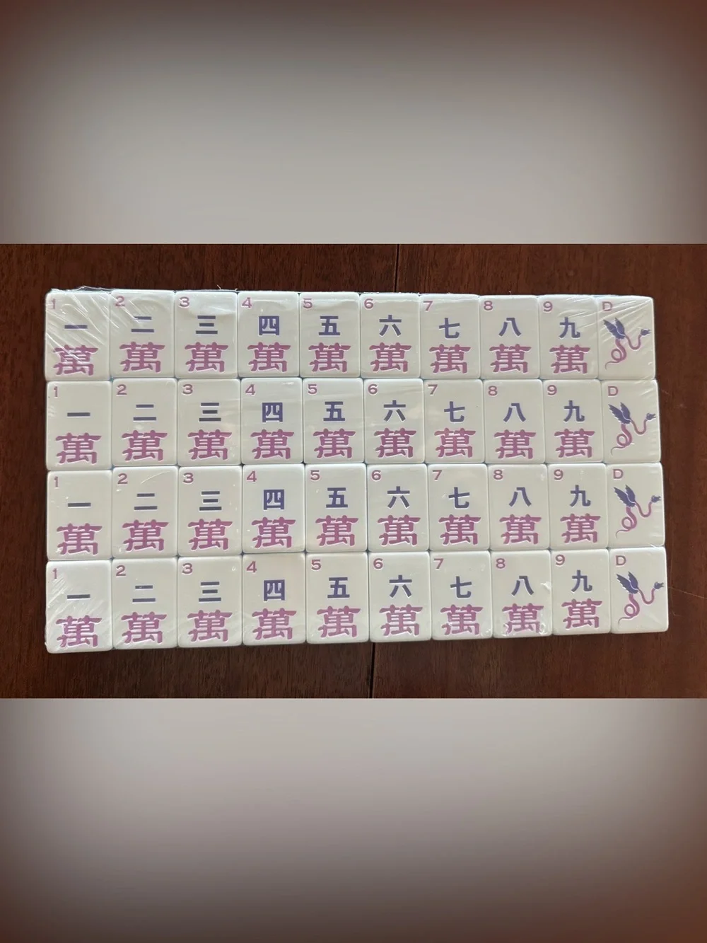 NEW! LUCKY LADYBUG Premium American Mahjong Tiles Set 160 Translucent Acrylic